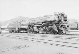 Northern Pacific steam locomotive 5100 at Garrison, Montana, circa 1955.