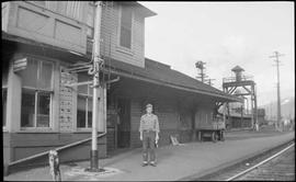 Northern Pacific employee at Lester, Washington, circa 1960.