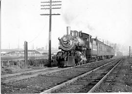 Northern Pacific steam locomotive 227 at Seattle, Washington, circa 1925.