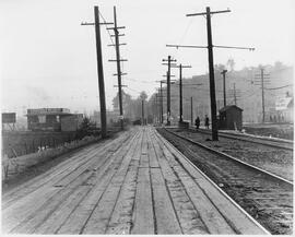 Seattle Municipal Railway Track, Seattle, Washington, 1920