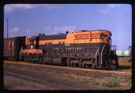 Great Northern Diesel Locomotive 588 at Superior, Wisconsin, 1969