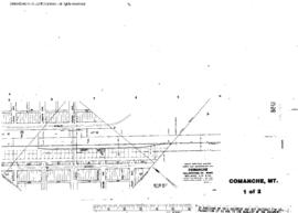 Plat Map of Great Northern Facilities at Comanche, Montana, 1964