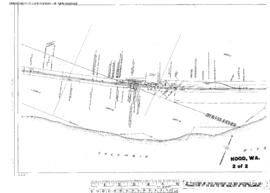 Plat Map of Spokane, Portland, and Seattle Railway Facilities at Hood, Washington, 1914