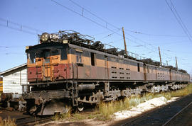 Milwaukee Road electric locomotive E49A at Butte, Montana in 1964.