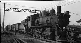 Pacific Coast Railroad freight train at Renton, Washington in 1946.