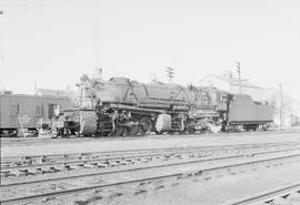 Northern Pacific steam locomotive 4501 at Helena, Montana, in 1953.