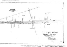 Plat Map of Northern Pacific Facilities at Brisbin, Montana, 1914