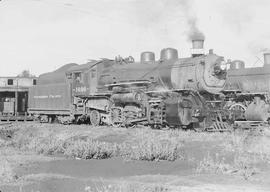 Northern Pacific steam locomotive 1690 at Auburn, Washington, in 1949.