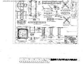 Northern Pacific Engineering Drawing, Water Tank, 48,000 Gallon at Attalia, Washington, 1953