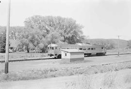 Northern Pacific passenger train number 311 at Belmont, Washington in 1955.