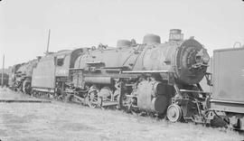 Northern Pacific steam locomotive 1801 at South Tacoma, Washington, in 1959.