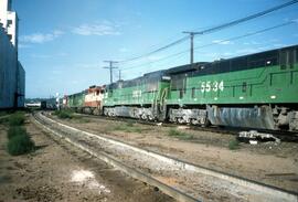 Burlington Northern Diesel Locomotives Number 5534, Number 5839 and Frisco Diesel Locomotive Numb...