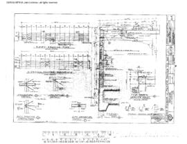 Great Northern Engineering Drawing, Diesel Service Building at Interbay, Washington, 1970