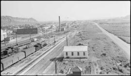 Northern Pacific passenger yard at Billings, Montana, circa 1950.