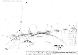 Plat Map of Great Northern Facilities at Lyman, Washington, undated
