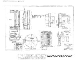 Saint Louis-San Francisco Railway Engineering Drawing, Turntable, 100 Foot  at Springfield, Misso...