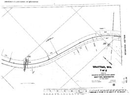 Plat Map of Milwaukee Road Facilities at Whittier, Washington, 1915