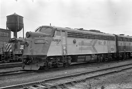 Amtrak diesel locomotive 101 at Seattle, Washington on June 23, 1973.