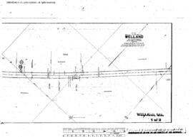 Plat Map of Northern Pacific Facilities at Welland, Washington, 1912