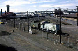 Portland Terminal Railroad diesel locomotive 36 at Portland, Oregon in 1979.