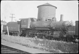 Northern Pacific steam locomotive 248 at Dilworth, Minnesota, in 1934.