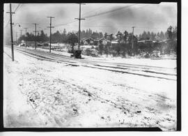 Seattle Municipal Railway Track, Seattle, Washington, circa 1920