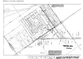 Plat Map of Northern Pacific Facilities at Tieton, Washington, 1918