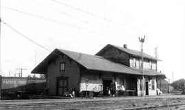 Pacific Coast Railroad passenger depot at Renton, Washington in 1944.