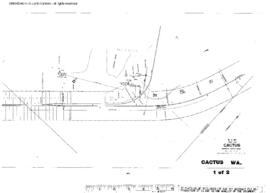 Plat Map of Northern Pacific Facilities at Cactus, Washington, 1944