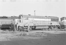 Burlington Northern diesel locomotive 5408 at Galesburg, Illinois in 1972.