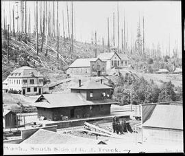 Northern Pacific station at Frances, Washington, in 1907.