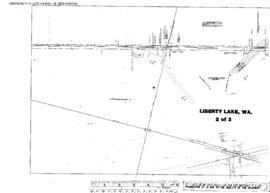 Plat Map of Great Northern Facilities at Liberty Lake, Washington, 1907