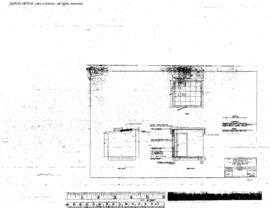 Northern Pacific Engineering Drawing, Pump House at Noxon, Montana, 1958
