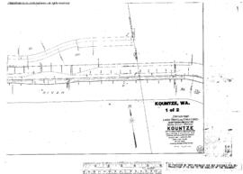 Plat Map of Northern Pacific Facilities at Kountze, Washington, 1915