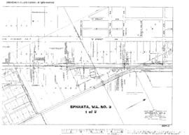 Plat Map of Great Northern Facilities at Ephrata, Washington, 1943