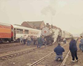 Great Western Railway Steam Locomotive Number 51 at Ellensburg, Washington in October 1990.