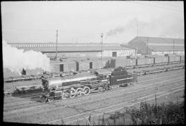 Northern Pacific steam locomotive 1859 at Tacoma, Washington, in 1935.