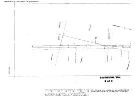 Plat Map of Northern Pacific Facilities at Simenson, Washington, 1954