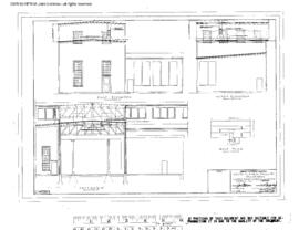 Great Northern Engineering Drawing, Engine House at South Klamath, Oregon, 1956