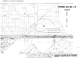 Plat Map of Northern Pacific Facilities at Tacoma, Washington, 1923