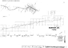 Plat Map of Northern Pacific Facilities at Elephant, Montana, 1964