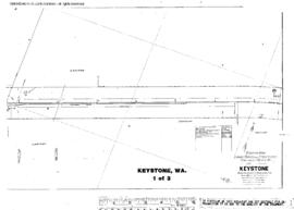 Plat Map of Northern Pacific Facilities at Keystone, Washington, 1925