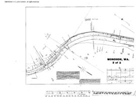 Plat Map of Northern Pacific Facilities at Monohon, Washington, 1907