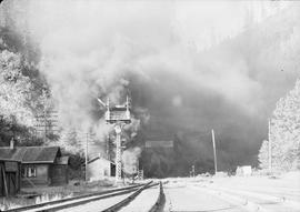 Northern Pacific Stampede Tunnel at Martin, Washington, in 1943.