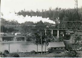 Great Northern Railway steam locomotive 1459 at Ballard, Washington, undated.