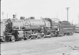 Northern Pacific steam locomotive 2260 at South Tacoma, Washington, in 1949.