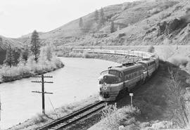 Northern Pacific Vista-Dome North Coast Limited at Bristol, Washington, in 1965.