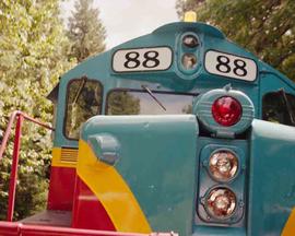 Mount Hood Railroad Diesel Locomotive Number 88 at O'Dell, Oregon in June, 1990.