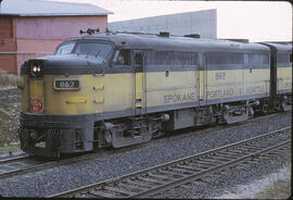 Spokane, Portland & Seattle Diesel Locomotive 862, 868 at Spokane, Washington, 1968