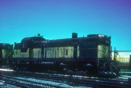 Burlington Northern 4070 at an unknown location in  in 1987.